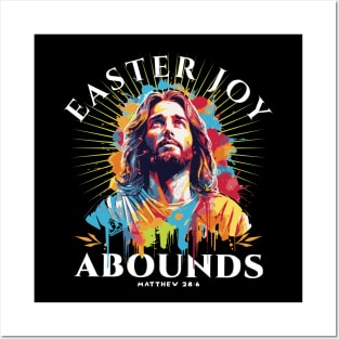 EASTER JOY ABOUNDS Easter Design Posters and Art